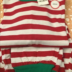 NWT Woman’s M Red & White Striped Pajamas